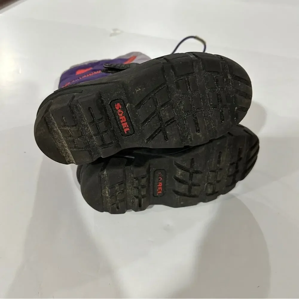 Sorel Flurry Purple & Coral Winter Snow Boots Size 12‎